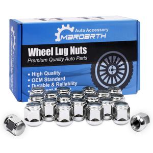 Set of 20, 12x1.5 Radius Lug Nuts with Ball Seat Compatible with Honda Acura Factory Alloy Wheels (0.96 In (24.5mm))