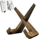 Wooden Cookbook Holders,Recipe Book Stand for Display Reading Rest & Counter Cook Book Stand Document iPad Tablet for Kitchen,Farmhouse and Office Hands Free Portable Cookery Recipe Holder (Brown)