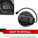 1 PC Car Fuel Tank Cap, 2.44" Tight Fitting Sealing Leak-Proof Protector, Fuel Filler Port Stay Closed Cover Replacement 5C0201550T 5Q0201550L, Compatible with Volkswagen Audi (Black)