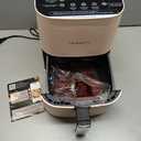 Air Fryer, Beelicious 8-in-1 Smart Compact 4QT Air Fryers, Shake Reminder,450F Digital Airfryer with Flavor-Lock Tech, Tempered Glass Display, Dishwasher-Safe & Nonstick, Fit for 1-3 People, Pink