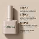 3 x MAYCHAO Pearl Gel Nail Polish, 15ML Pearlescent Maize Shell Mermaid Creamy Yellow Gel Polish Soak Off UV LED Nail Lamp Curing for Nail Art Manicure Salon DIY at Home, 0.5 OZ