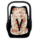 TANOFAR Infant Car Seat Head Support, Soft Baby Carseat Head & Body Support, Autumn Baby Car Seat Insert Cushion for Newborn Girls