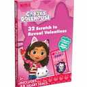 4 Pack of Girls Valentines Stickers, Gabby's Dollhouse, Afro Unicorn, Barbie, and Pinata SmashLings, 100+ Stickers
