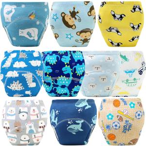Upairy Training Pants for Boys Girls,Toddler Potty Training Underwear,Leakproof Reusable Kid Confident Panties,Children's Potty Underwear 100% Cotton for 2T-6T(10PCS,M)