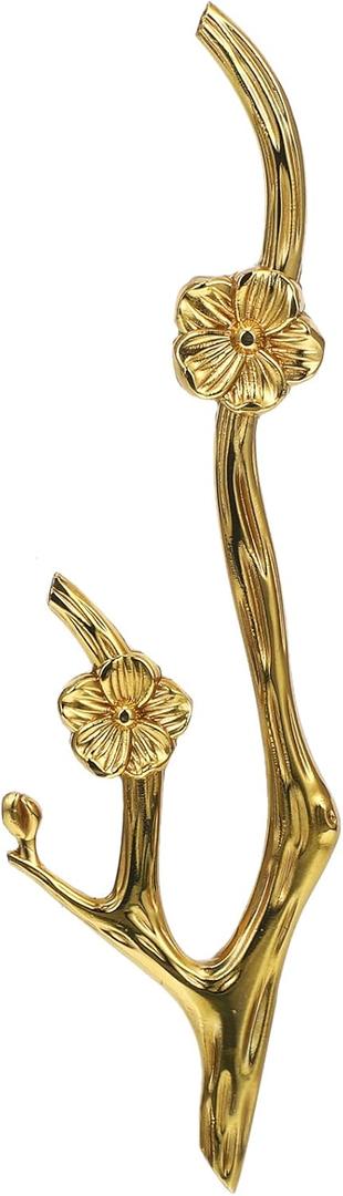 Brass Cabinet Handles Flower Branch Shaped Dresser Knob Twig Branch Cabinet Drawer Knobs Decorative Pulls for Cabinet Dresser Closet Cupboard Wardrobe (Copper1)