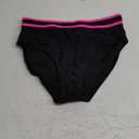 BMJL Women's High Waisted Bikini Bottom Sporty Swimsuits Color Block Cheeky High Cut Bathing Suit, Size Large