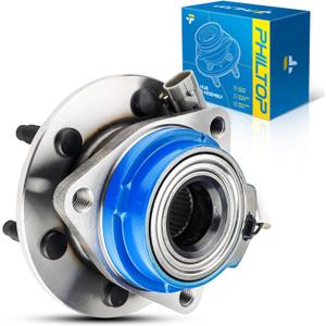 PHILTOP Cojinete de cubo de rueda trasero 512243 para Cadillac SRX 2004-2009, STS 2005-2011, CTS 2004-2007, conjunto de cubo de rueda con ABS RWD 6 lengetas, 1 unidad