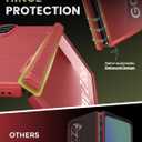 for Samsung Galaxy Z Fold 7 Case Slim, Hinge Protection & Screen Protector [Anti-Scratch], Rugged Shockproof Raised Edge Protective Women Men Phone Cover Case for Galaxy Fold 7 2025, Red