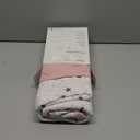 lulumoon Muslin Baby Blanket for Girls - Cotton Quilt Blankets for Toddlers - Reversible Nursery Crib Blanket for Baby Gift 47"x47" (Pink Star)