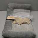 Zakkart Cat Perch for Window Sill with Bolster - Orthopedic Hammock Design with Premium Hardwood & Robust Metal Frame - Cat Window Seat for Large Cats and Kittens - Natural Color Wood Gray Bed, 24''W