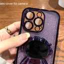 KJArrow Cute Astronaut Case for iPhone 12 Pro Max, Luxury Bling Glitter Case with Soft TPU Full Camera Protection and Kawaii Kickstand