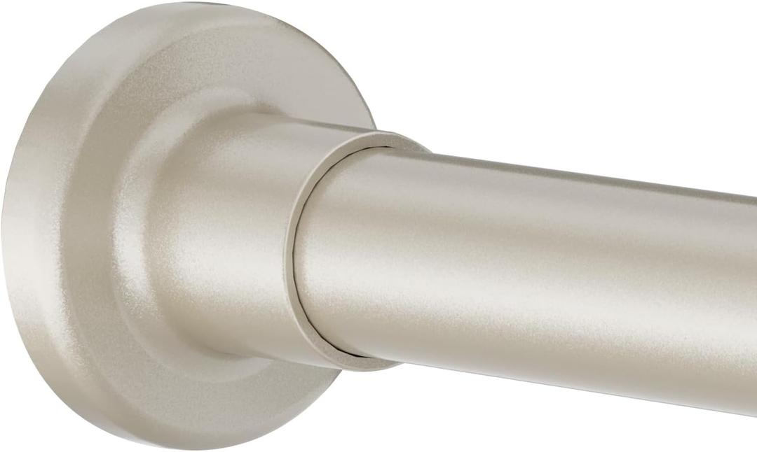 Shower Curtain Rod Adjustable 32"-80", Tension Shower Curtain Rod No Drilling Stainless Steel Rust Proof for RV Bathroom Shower Stall Apartment, Nickel