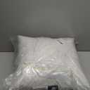 Feathers Down Throw Pillow Inserts 16 x 16, Set of 2, 100% Organic Cotton Shell, Soft Decorative Square Pillows Insert for Living Room Sofa, Couch, or Bed (White)