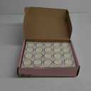 Clear Glass Filled Unscented White Votive Candles Small 2 Inch Diameter 15 Hour Soy Wax Candles for Aromatherapy Spa Weddings Holidays Party Mother's Day, 20 Packs