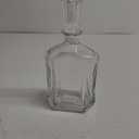 Paksh Capitol Glass Decanter with Airtight Geometric Stopper - Whiskey Decanter for Wine, Bourbon, Brandy, Liquor, Juice, Water, Mouthwash. Italian Glass | 23.75 oz