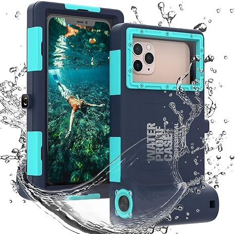 Waterproof Diving Phone Case, Waterproof Case for iPhone 17/16/15/14/13 Pro Max Plus,Professional [50ft/15m] Outdoor Snorkeling Underwater Surfing Photo Video Cover for iPhone Samsung Galaxy Teal