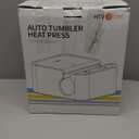 HTVRONT Auto Tumbler Heat Press Machine - Mug Heat Press Heat Up Fast & Even, Professional Tumbler Press High-Security for 2.95"-3.18" Sublimation Tumblers, Cups, Glasses and Mugs, White