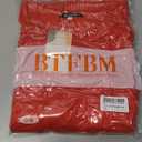 BTFBM Womens Short Sleeve Tops 2025 Summer Casual Crew Neck Oversized Sweater Solid Color Ribbed Knit T Shirts (XX-Large)