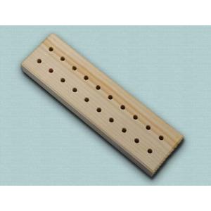 Wooden Tuning Fork Holder- 20 Hole Storage Block