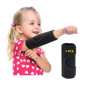 Pediatric Elbow Brace Child Straight Arm Splint Kids Elbow Immobilizer Extension Brace Cubital Tunnel for Sleeping Ulnar Nerve Entrapment Thumb Sucking Stop for Kids Child Restraint Strap (Small)