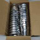 2.1" Galvanized Mini Tin Buckets  24Pcs Silver Metal Buckets with Handle Best for Party Favors, Bridal Shower and Craft Projects (Silver, 2.1")