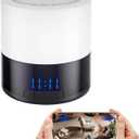 Chasvon 3in1 Security Camera with 128GB SD Card, Bluetooth Speaker & Night Light, 1080P Wireless Indoor Camera, AI Motion Detection, Night Vision, Cloud Storage, Pet/Baby Monitor