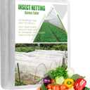 Garden Netting Pest Barrier: Ultra Fine 15'x30' Bug Netting for Garden Protection Row Cover Raised Bed Screen Mesh Greenhouse Mosquito Net, Protecting Tree Plants Vegetable Flowers Fruits