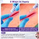 1 Pack 3ml Veterinary Surgical Skin Glue with 10 Applicators, Strong Surgical Adhesive, Blue-Tinted Fast-Acting Tissue Wound Glue, Up to 30 Applications, Ideal for Multi-Pet Households