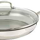 Cuisinart 12 Inch Skillet with Glass Cover, Chef's Classic Collection, 722-30G