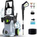 Pressure Washer, 4800PSI 3.0 GPM Max Electric Power Washer with Foam Cannon 48FT Total Long High Pressure Washer for Cars, Fences, Patios, Decks, Patios and Driveway Powerwasher