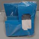 qiqee Lake Blue Cupcake Boxes Individual Cupcake Container 60pcs 3.5" x 3.5" x 3.5" Auto-Pop up Single Cupcake Boxes (60 Boxes+60 Inserts)