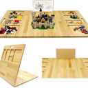 Building Baseplate Table with Storage, Large Activity Building Tray Board for Kids, Adults & Seniors, Multi-Functional Sensory Play Table for Organizing and Displaying Creative Projects, 41.3 X 21.6 X 0.59 Inches