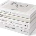 4 Pack Faux Books for Decoration, Ediactcyl Modern Fashion Decorative Books Set for Hardcover Home Decor, Fake Book Stacks Display for Bookshelf Living Room Decor