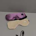 Heated Eye Mask - Cordless Eye Mask for Dry Eyes, Eye Relief, Improved Sleep, Washable Eye Heating pad for Travel and with Replaceable Shell (Purple)