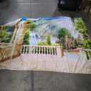 BELECO 7x5ft Fabric Beautiful Garden Terrace View of Mountain Waterfall Backdrop Picturesque Green Mountain Trees Cascade of Waterfalls Columns Arch Landscape Background Wall Mural Photo Studio PropsBELECO 7x5ft Fabric Beautiful Garden Terrace View of Mountain Waterfall Backdrop Picturesque Green Mountain Trees Cascade of Waterfalls Columns Arch Landscape Background Wall Mural Photo Studio Props (A16444)