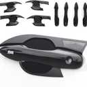 Exterior Door Handle Bowl Cover Trim Set for Toyota Camry LE SE XLE XSE 2018 2019 2020 2021 2022 2023 2024 2025 8th 8.5th Gen (Glossy Black)