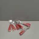 Red Silverware Set, HOFTEN 20 Piece Stainless Steel Color Handle Flatware, Retro Style Cutlery set Includes Forks Spoons Knifes. Fiestaware for Daily Use and Party, Vintage Utensils, Dishwasher Safe (HA309-RD)