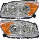 Silscvtt Headlights Front Head Lamps Replacement for Toyota RAV4 2009-2012 Projector Headlights Pair Left and Right Side (Passenger Driver Side)