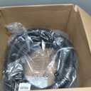 Pond Hose 2"ID × 10ft Black Corrugated Flexible Pump Tubing & 2 Clamps