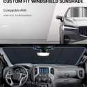 Pigenius Windshield Sun Shade for Ford Expedition 2018-2024 - Metallic