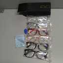 CCVOO 6 Pack Blue Light Blocking Reading Glasses, Anti Headache/Glare/Eye Strain Readers Computer Eyeglasses Women/Men (6 Pack Mix,1.00)