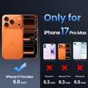 Complete Protection Kit for iPhone 17 Pro Max (6.9") Magnetic Case + 2 Screen Protectors, Slim, Shock-Absorbent, Compatible with MagSafe, Black