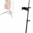 ROWELL Folding Violin Stand Adjustable Portable Stand for Violin & Ukulele