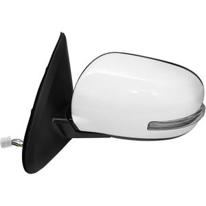 NLQR Left Driver Side Mirror Compatible with Mitsubishi Outlander 2014-2020 Door Mirrors Replacement Power Heated with Signal White 9 Pins #7632B353