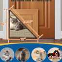 Cat Door, Adjustable Cat Door Hinge Kit (Left & Right Hand) - Fits Hollow Doors and Solid Interior Doors EasyInstallation Kitty Door