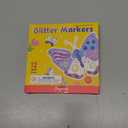 JoyCat 3mm Medium Tip Glitter Markers - 12 Vibrant Colors (Red to Pink) | 3ml High-Capacity Ink | Multi-Surface Paint Pens for Rock, Wood, Fabric, Glass | Gift for Kids DIY Crafts