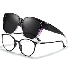 SIPHEW Polarized Fit Over Sunglasses For Women, Trendy Oversized Sun Glasses with UV400 Protection for Outdoor/ Driving