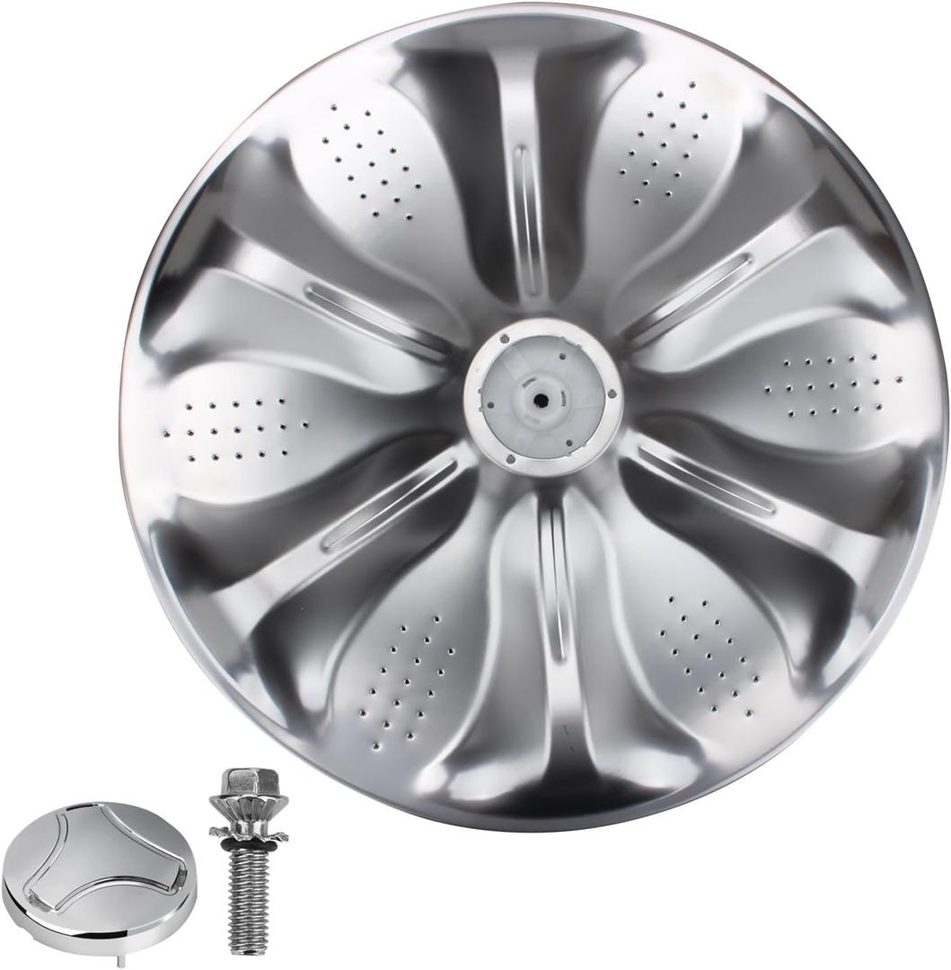 AGZ72909711 Washplate Pulsator Assembly Replacement for Kenmore LG Washer with Washer Pulsator Cap 5006EA3009B, Washer Agitator Plate Replaces AP6800730, 4873462, AGZ72909703, PS12588963, AGZ72909713