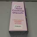 Non-Toxic Wooden Spoons for Cooking– 7-Piece Kitchen Utensils Set, Glue-Free & One-Piece Cooking Utensils, Natural Wooden Utensil Set with Plant-Based Finish, Free of Forever Chemicals