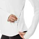 UPF 50+ Hiking Shirt for Women - 1/4 Zip Long Sleeve Sun Protection Top Lightweight & Quick Dry for Trail Running (L)